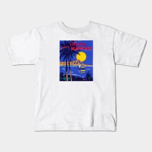 1930 Hawaiian Seascape Kids T-Shirt